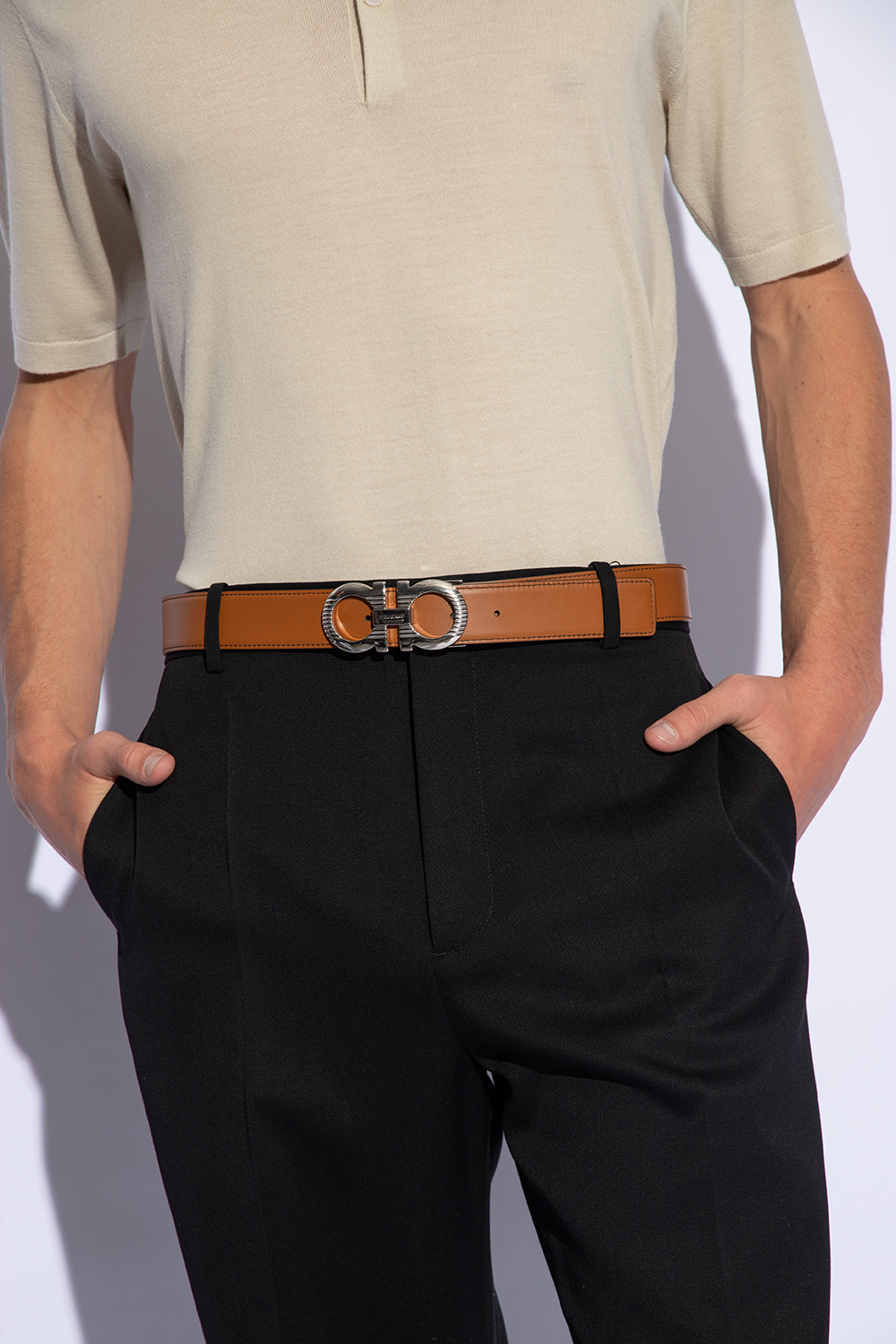 Ferragamo reversible 2024 belt men